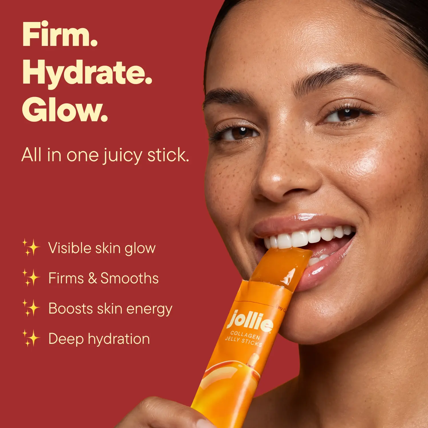 1 box - 10 Collagen Jelly Sticks – Mango Flavor | Made in Korea