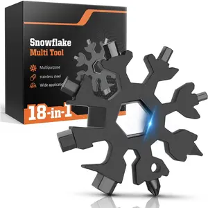 Gifts for Men, 18-in-1 Snowflake Multitool, Anniversary Birthday Gifts for Men Husband Him, Father Day  for Camping Accessories Cool Gadgets Tools, Mens  for Dad Who Have Everything