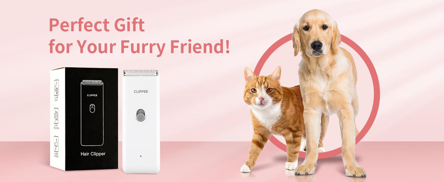 Pet Clippers for Dog Hair Grooming Low Noise, Rechargeable Cordless Cat Shaver with Ceramic Blade,Portable Pet Hair Trimmer for Matted & Long Hair