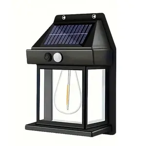 Solar-Powered Outdoor Wall Light – Motion Sensor, 3 Lighting Modes, Waterproof. Automatically lights up at night and when people pass by. No wiring required. Ideal for backyard, porch, garage or fence. Durable, eco-friendly, and easy to install. Lamp