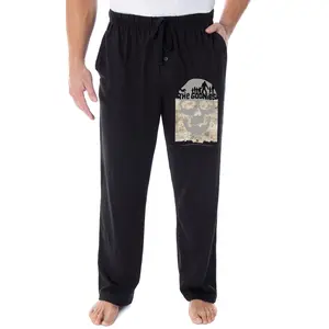 The Goonies Men's Skull And Treasure Map Logo Loungewear Sleep Bottoms Pajama Pants