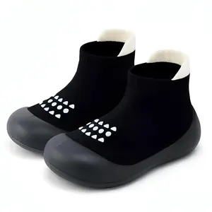 Baby Sock Shoes for Infant Walking, Soft Rubber Sole Non-Slip Toddler Sneakers, Breathable Slippers for Boys and Girls