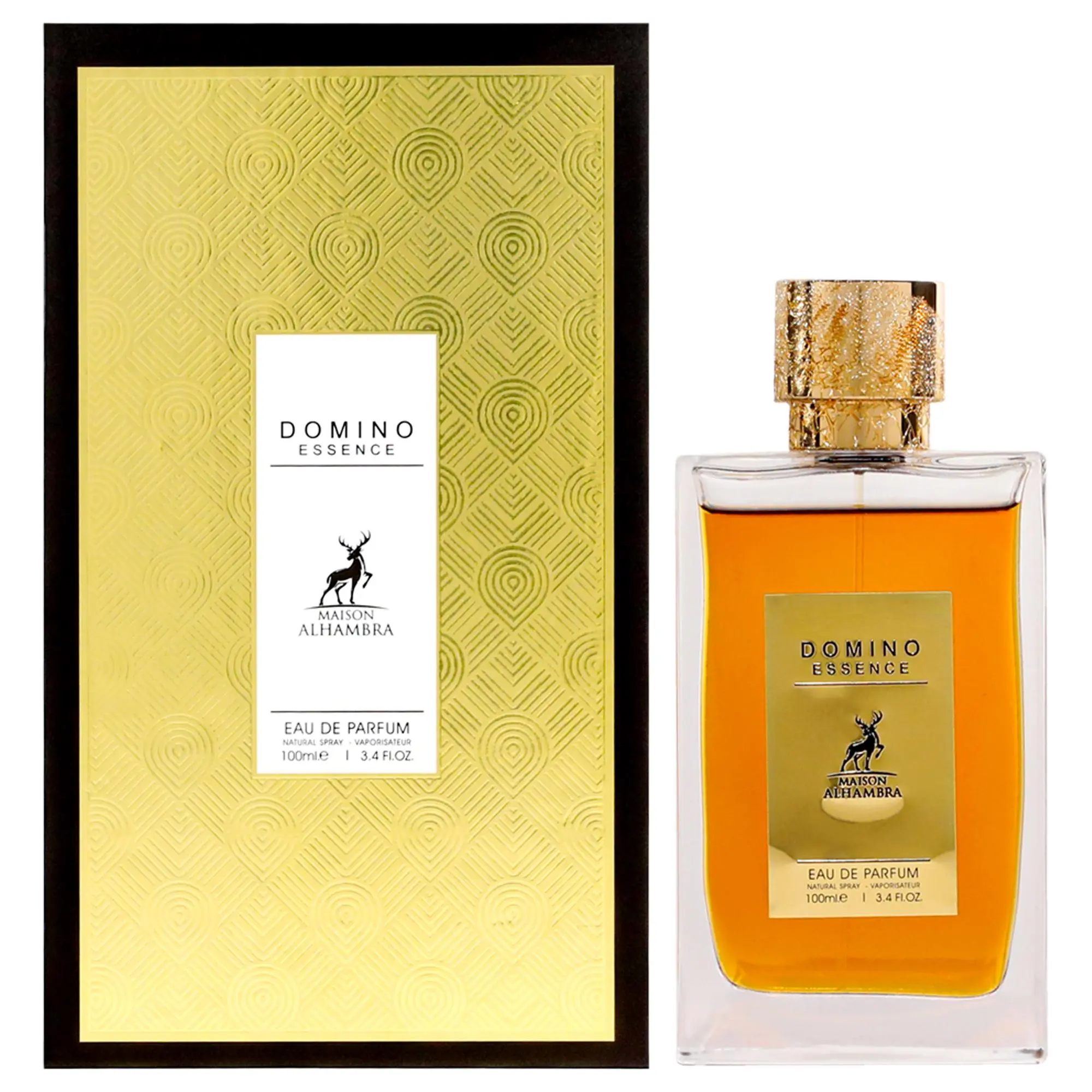 Domino Essence by Maison Alhambra, Full Sized Luxurious Wear Unisex Fragrance - 3.4 oz (100 ml) EDP Bottled Spray Unisex Fragrance, 100 Ml Perfume