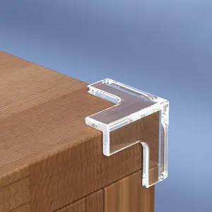 40pcs Transparent Silicone Corner Protectors with Adhesive Buffer, Safety Guards for Wood Glass Metal Stone Table Tops, Sharp Furniture Edges Protection