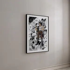 [Sale Up To 40%] Yami Sukehiro Manga Poster, Black Clover Anime Wall Art, Curated Manga Panels Print, Dark Magic Captain Decor, Anime Room Decor, Gift for Fans