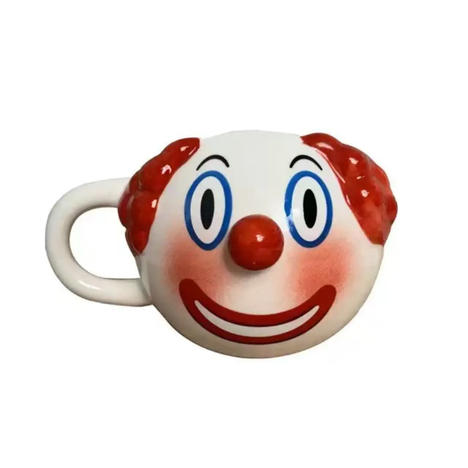 Creative gun-themed clown design gift mug; handmade water cup for Halloween; large-capacity home mug; office ball-shaped water/coffee cup; ceramic personalized creative mug