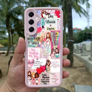 Cartoon Jesus Pattern Phone Case, Enhanced Camera Protection, Shockproof Skin-Friendly Touch Soft Cover for Samsung Galaxy S21 S22 S23 S24 S25 Ultra Plus A13 A14 A15 A16 A17 A33 A34 A35 A36 A52 A53 A54 Note20ultra