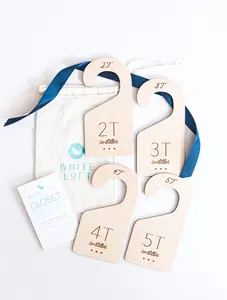 Toddler Closet Dividers | Wood Organizing Hangers for Kids