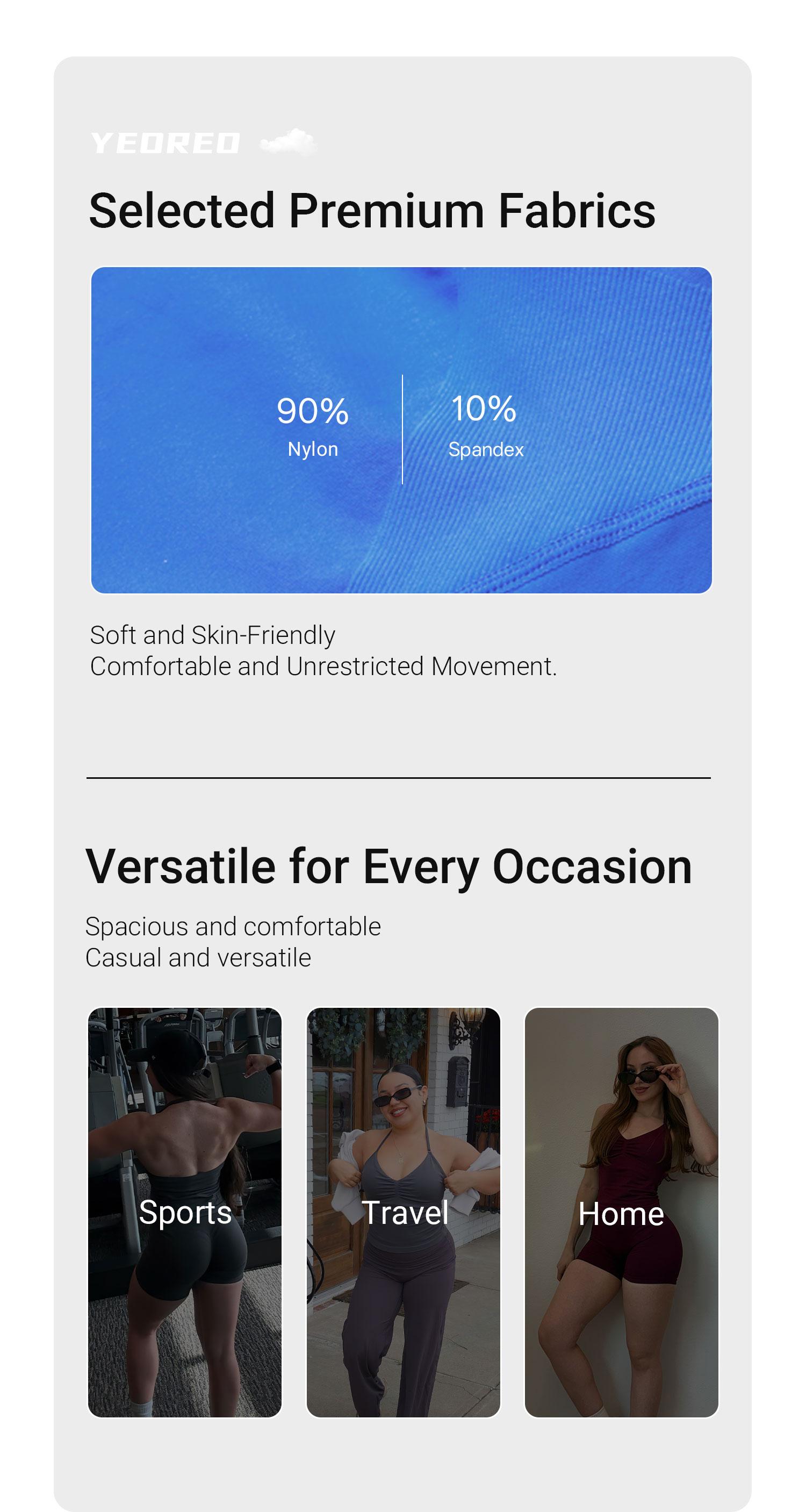 YEOREO SoftHue Women's Longline Halter Tank Top Strappy Backless Adjustable Gym Workout Top Yoga Sports Vest Fitness Activewear