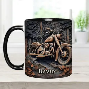 Never Underestimate An Old Man With A Motorcycle Personalized Biker Accent Mug, Motor Racer Coffee Cup Gift for Men, Custom Gift 2025