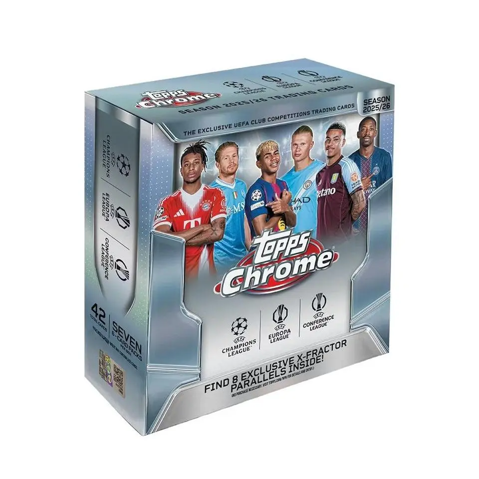 2025-26 Topps Chrome UEFA Club Competitions Soccer Mega Trading Cards LV