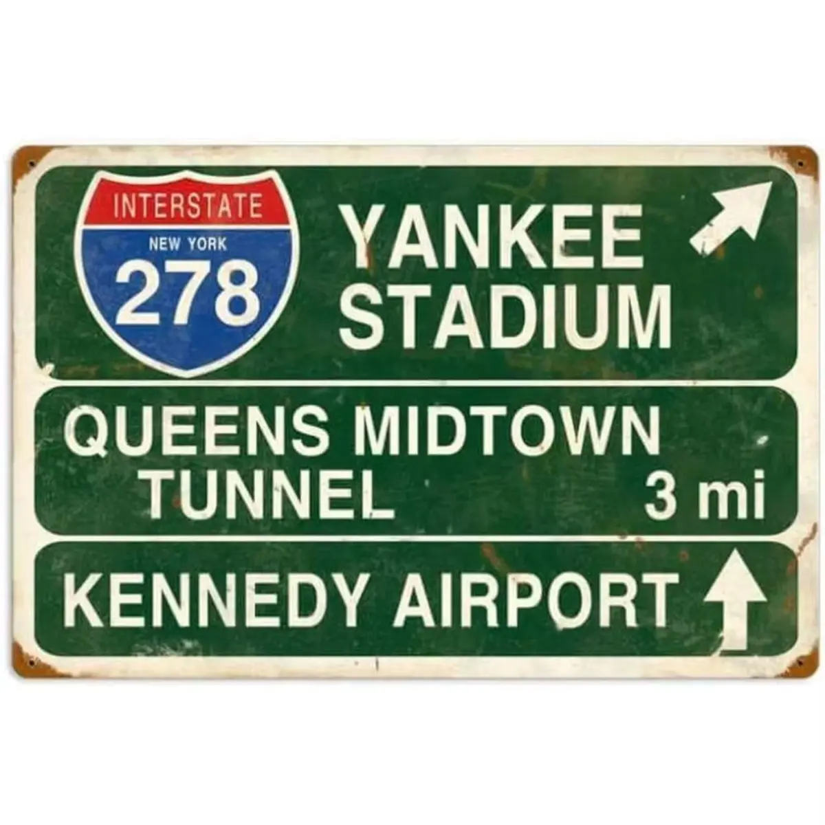 Yankee Stadium Aluminum Sign - Vintage Sports Wall Art for Baseball Fans