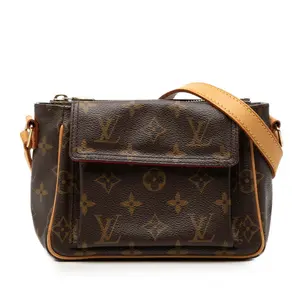 Pre-owned Louis Vuitton Canvas Shoulder Bags Vivasite PM Monogram Shoulder Bag