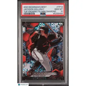 2023 Bowman's Best Top Prospects Jackson Holliday /299 Mini Diamind Ref PSA 10