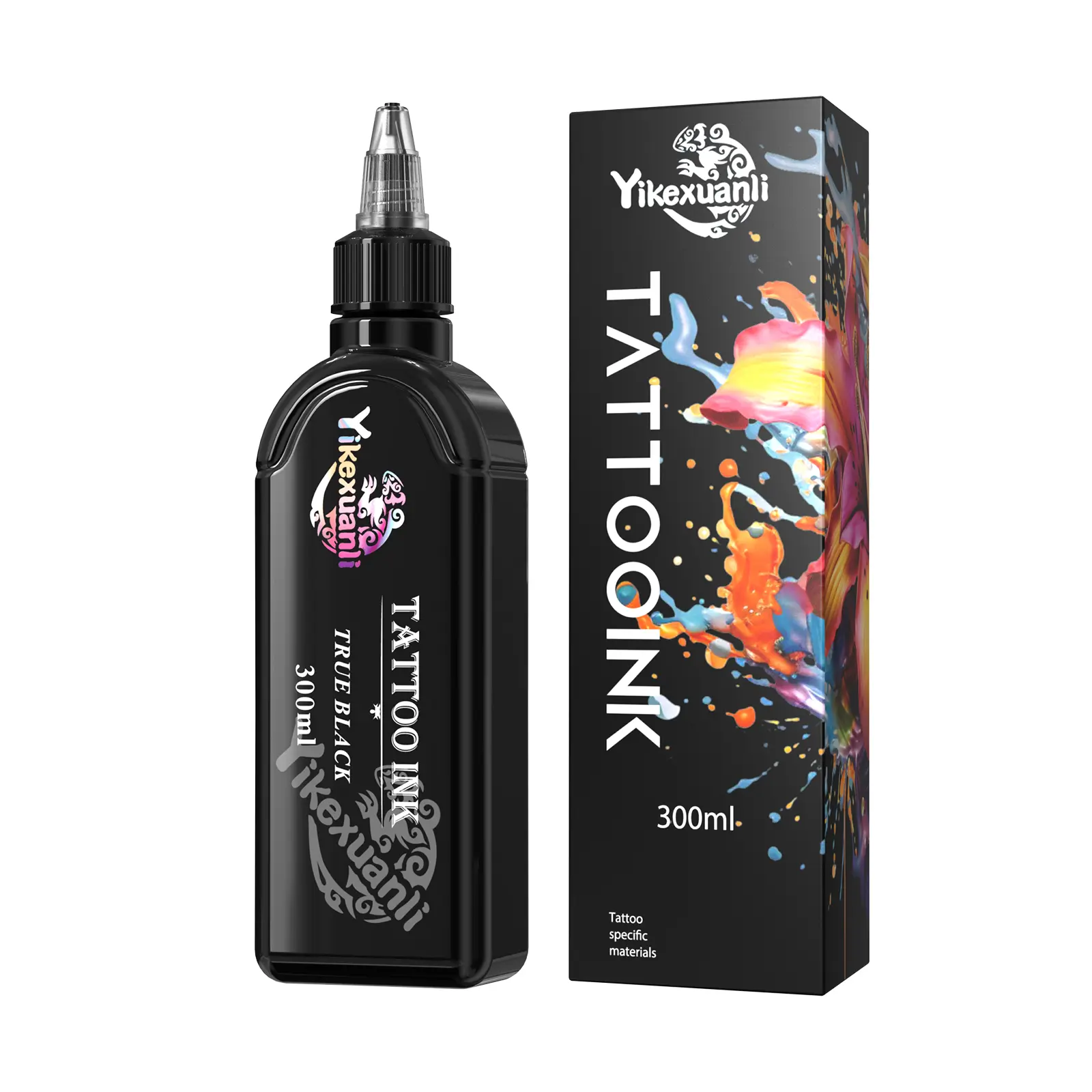 Yikexuanli Professional Liquid Tattoo Ink, 300ml (10 oz) Body Art Color for Color Correction, All Skin Tattoo Equipment Supply for Artists, Beauty Products, Single Item, Tattoo Supplies, Cosmetic
