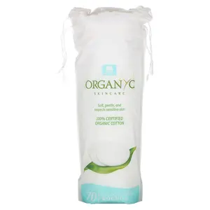 Organyc Organic Cotton Rounds, 70 Pieces