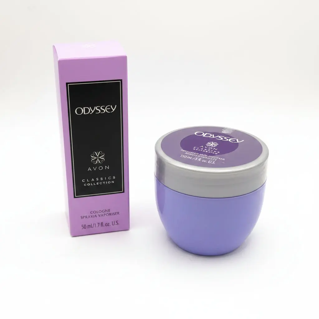 Avon Odyssey Classics Collection Cologne Spray 50 mL + FREE Odyssey Perfumed Skin Softener 150 mL Gift Bundle