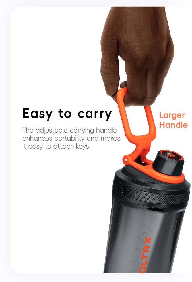 VOLTRX Electric Protein Shaker Bottle - Smart Blender Bottle, Leak-Proof Design, USB Rechargeable Mixer Cup for Shakes and Meal Replacements, BPA-Free Tritan, 24oz