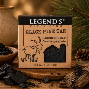 Black Pine Tar Goat Milk Soap