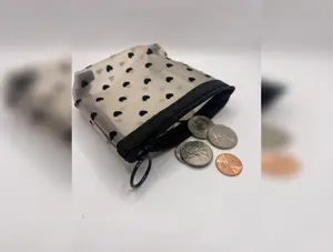 Mesh Heart Coin Purse - Durable and Stylish for Your Everyday Essentials
