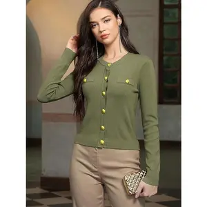 M.Infisavo Women’s Cropped Cardigan Sweater Shirts