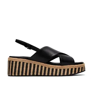 Clarks Womens Tessiah Cross2 Wedge Sandals