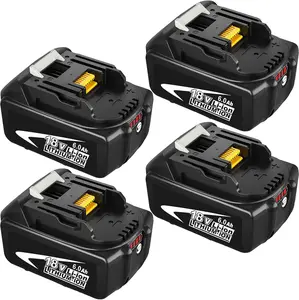 6.0Ah 8.0Ah BL1860B Replacement Battery for Makita 18V Battery Compatible with Makita 18V Lithium ion Battery BL1815 BL1860B BL1860 BL1850 BL1850B BL1840 BL1830 Compatible with Makita 18 Volt Chargers