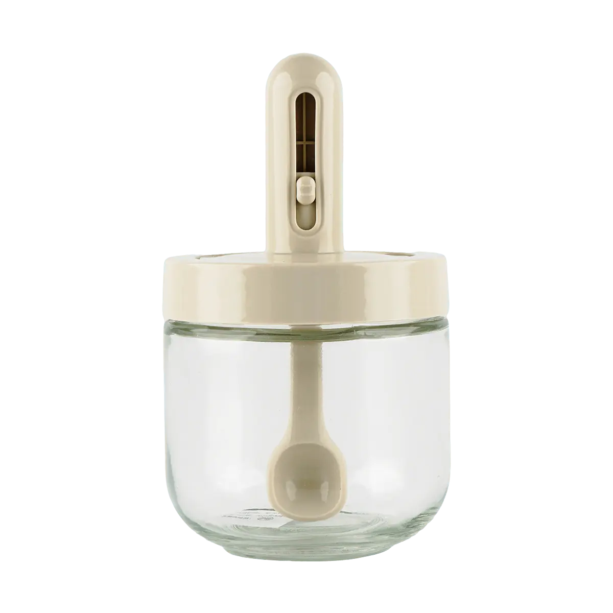 KAWASIMAYA Adjustable Spice Container with Spoon Lid 275ml - Airtight Seasoning Box for Salt and Condiments