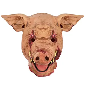 Halloween Latex Mask Horror Pig Headgear Stage Performance Props