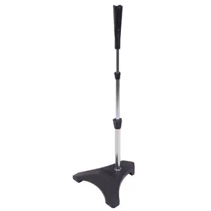 GoSports Baseball & Softball Pro Batting Tee with Heavy-Duty Over-Molded Rubber Base, Adjustable Batting Height Range 25.5" to 43" Inches