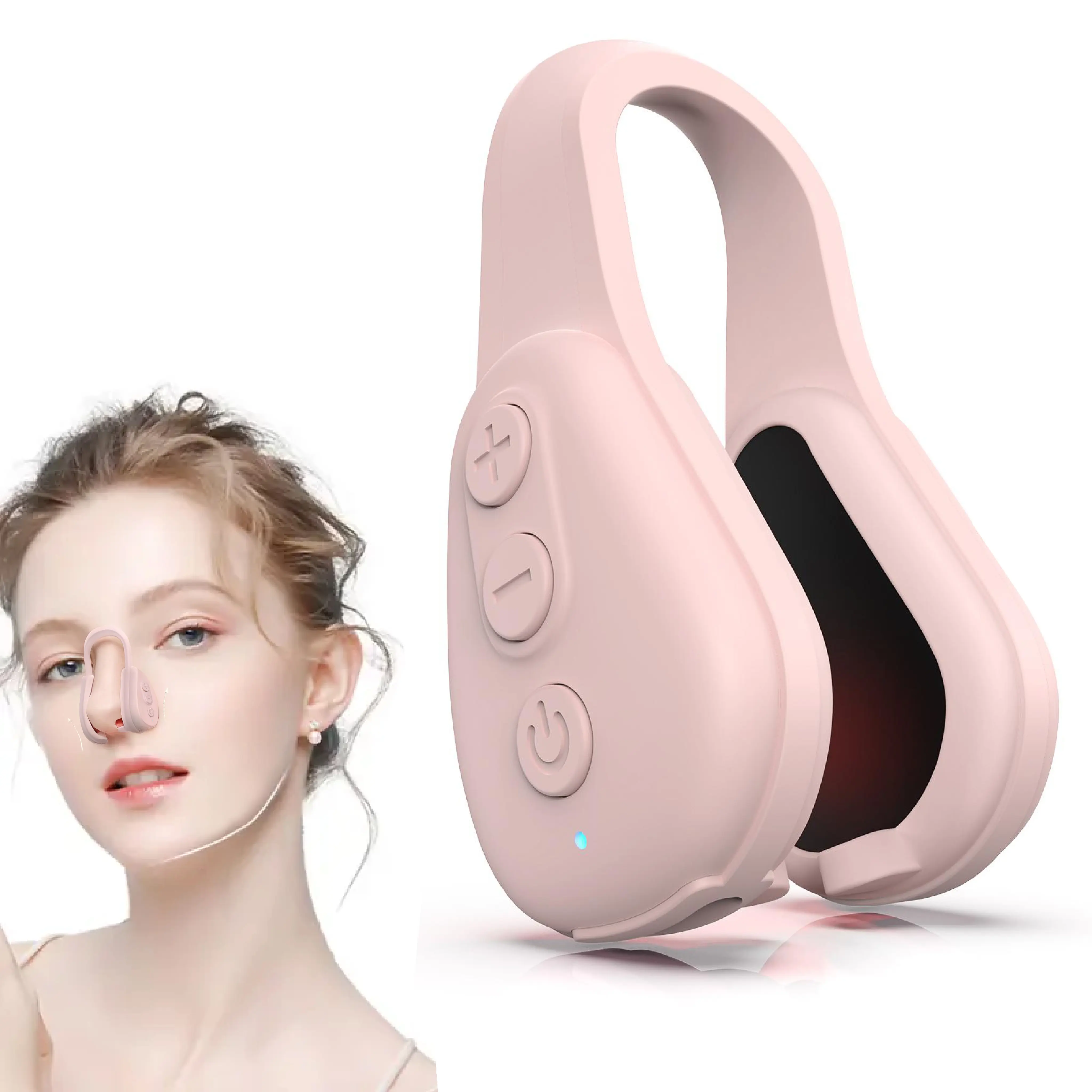 Red Light Nose Shaping Clip Unisex Nose Wing Sculptor with 6 Modes & 10 Intensity Levels Improves Nose Bridge Shape Ideal Gift for Friends