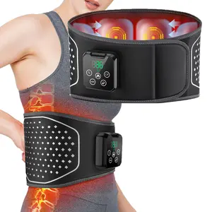 3 Modes Waist Massager Belt Air Compression Heating Vibration Electric Back Waist Massage Pad, Relieve Pain & Stress Relief Device