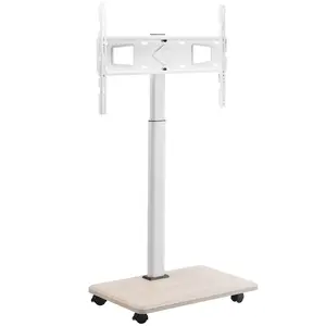 VEVOR Rolling TV Stand, Mobile TV Cart for 32-70 Inch Screens, 25° Left-Right Rotation and Height Adjustable TV Mount on Wheels, Holds up to 99 lbs for Corner, Bedroom, Outdoor, Max VESA 600x400mm