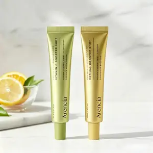 New Arencia Booster Shot Skin Renewal Duo with Vitamin C and Retinal offering a dual day and night regimen to brighten the complexion diminish dark spots firm fine lines provide deep hydration