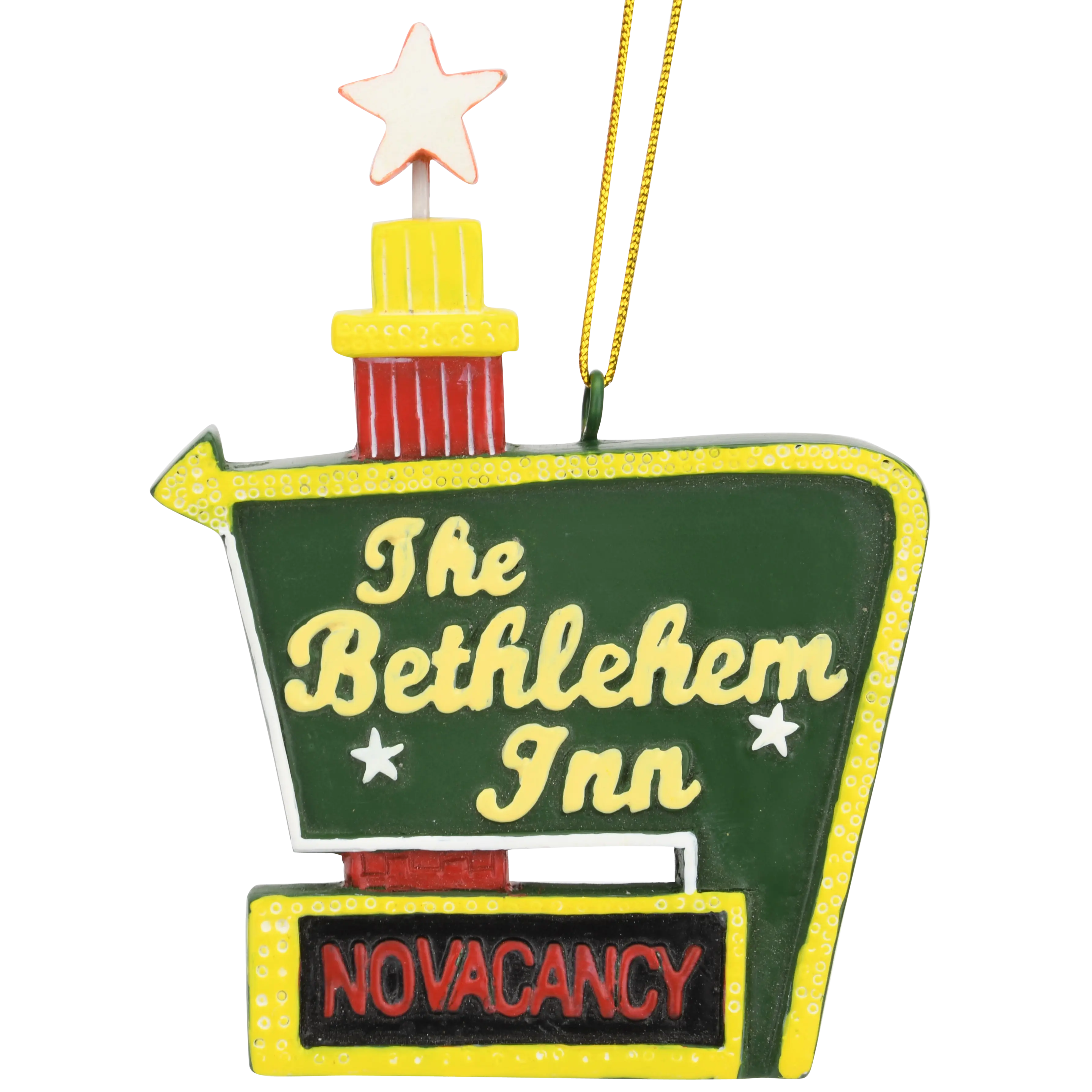 Tree Buddees No Vacancy at The Bethlehem Inn Sign / No Room in The Inn Funny Ornaments