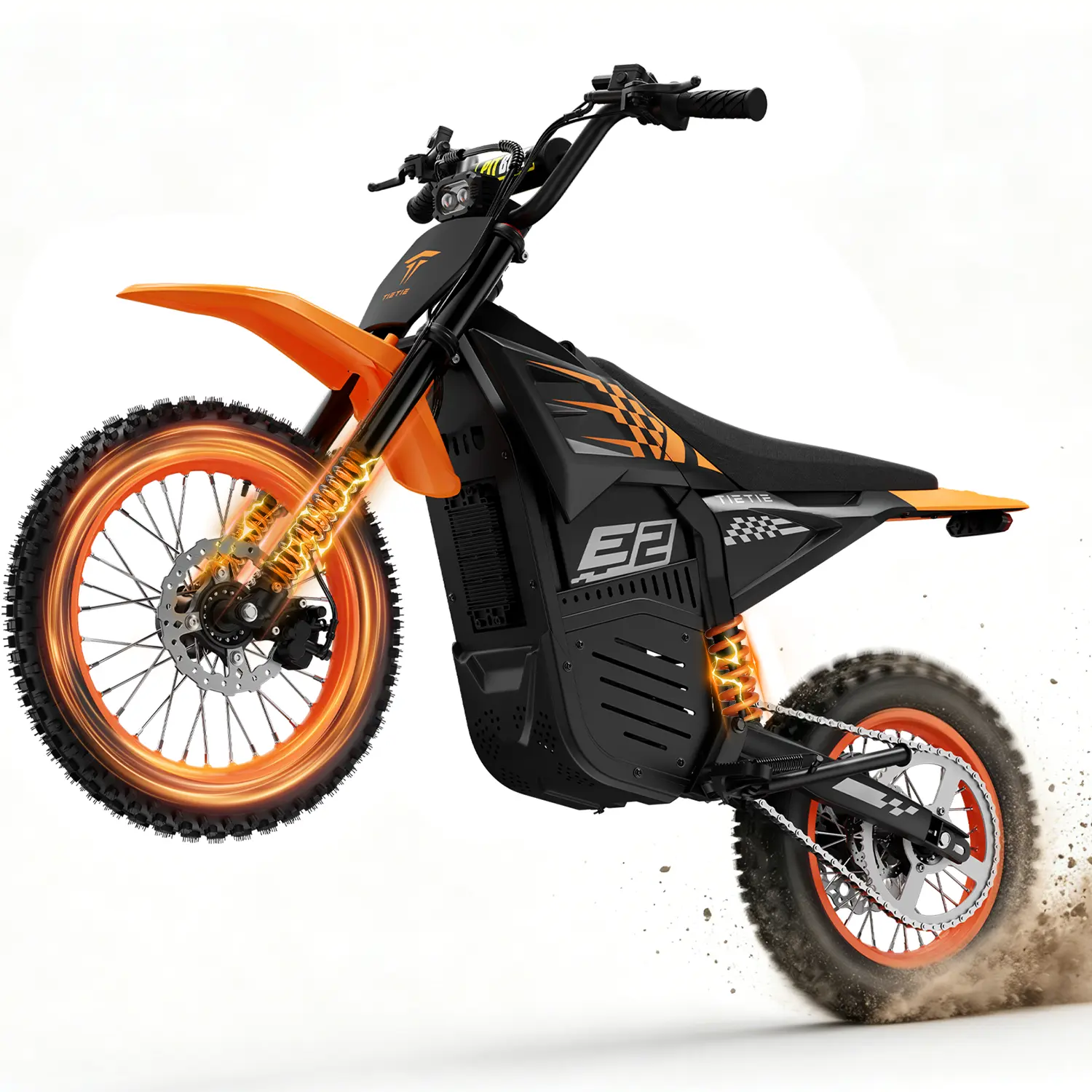 WABCEI E2 3000W Peak Motor Electric Bike for Adults, 14''/12" x3.0 Fat Tire E-Bike with 52V 24AH Battery, 40-60KM Range, Off-Road Capability, UL 2849 Certified