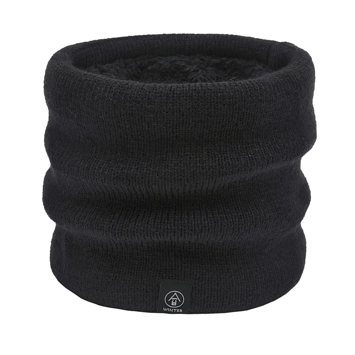 Knitted Neck Gaiter for Winter, Cycling