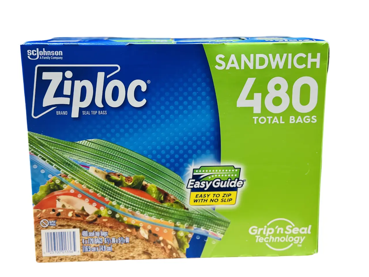 Ziploc Seal Top Sandwich Bags - 480 count