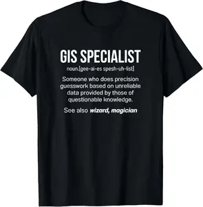 100% Cotton GIS Geographic Information System Geoinformatics Geography T-Shirt