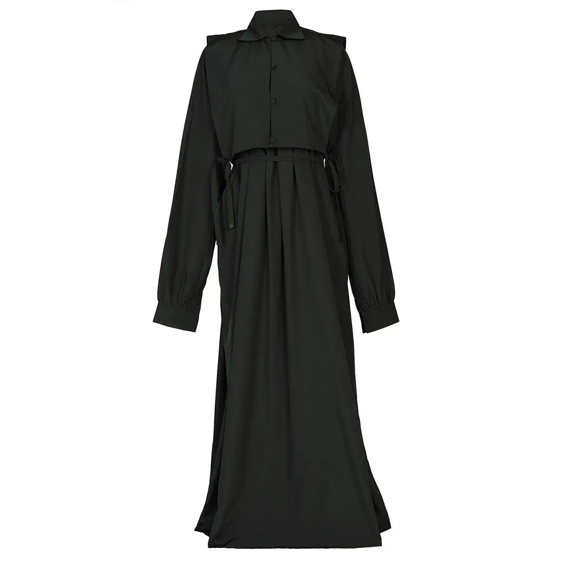Women's Black Kashibo Abaya With Short Jacket