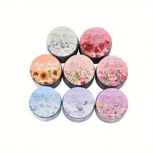 8 types of 16m special shaped floral theme tape, PET waterproof material, modern style handbook, DIY decorative scrapbook material tape.