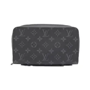 Pre-owned Louis Vuitton Canvas Small Leather Goods Monogram Eclipse Long Wallet