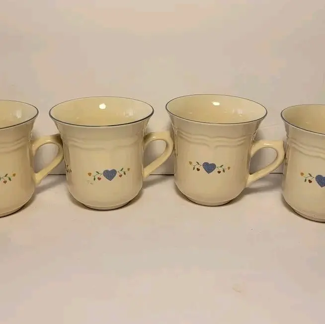 Newcor Stoneware Legacy Heart Mug - 1-Piece Coffee Tea Cup, Washable Drinkware for Daily Beverage Use