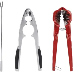 3 count Walnut Plier Set, Include Spring Nut Cracker Opener and  Seashell Nutcracker and Walnut Picks for  Nuts Lobster Crab Pecan