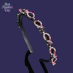 Sparkly Rhinestone Hair Braiding Headband - Non-Slip Teeth Design, Bangs-Fixing Headband for Daily Use, Face Washing (Sports & Outdoor, Camping & Hiking, Picnicware Accessory)