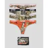 PSD Womens Realtree Thong 4 Pack Boxed Gift Set - Comfortable, Breathable, Ultra-Light Fabric