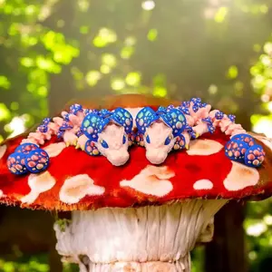 Fantasy 3D Printed Dragon Mushroom Fun Articulated Fidget Toy