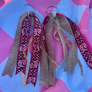 Plaid Boot Tassels