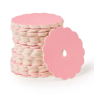 Cake Pop Boards, Pink Scalloped Edge (50pcs to a Package) - 2" Diameter Matte Finish with Scalloped Edges, Suitable for Cake Pops, Macaroons & Small Treats