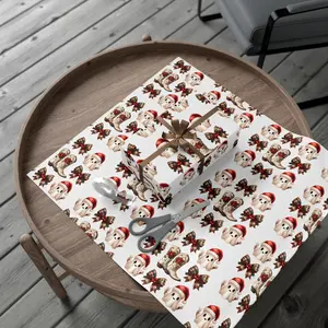 Gift Wrap Papers - Ghost and Cowboy Boots Christmas Wrapping Paper, Western Holiday Gift Wrap, Festive Gift Packaging, Unique Xmas Present ribbons wrapping paper